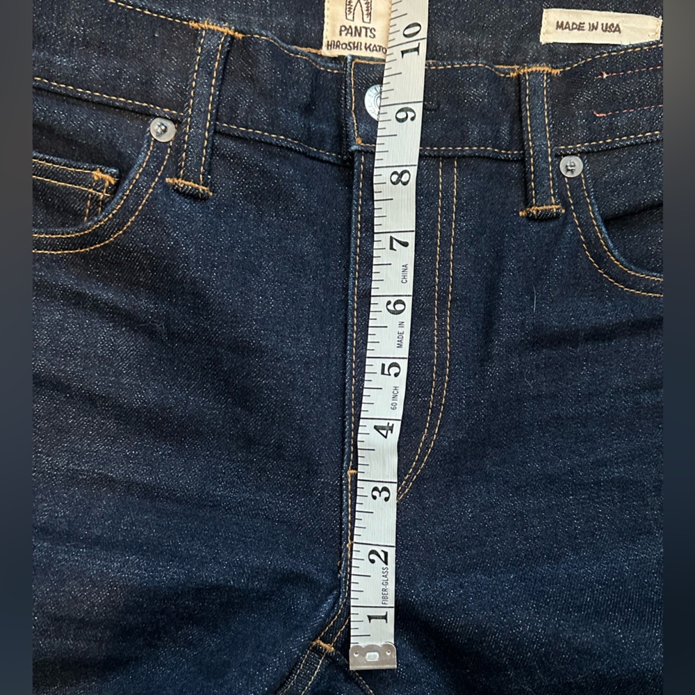 NEW hiroshi kato pen slim selvedge jeans mammoth 17.5 oz stretch Elvis sz 31 - Picture 12 of 16